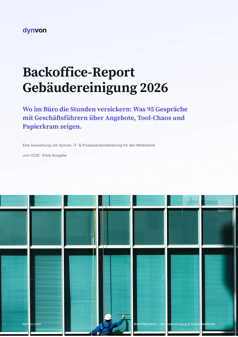 Backoffice-Report Gebäudereinigung 2026